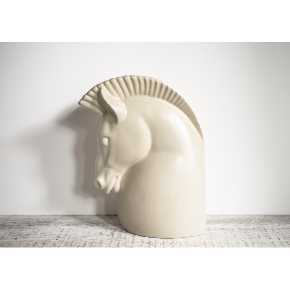 Vintage 1950s Retro Haeger Horse Head Pottery Vase - Picture 12 of 12